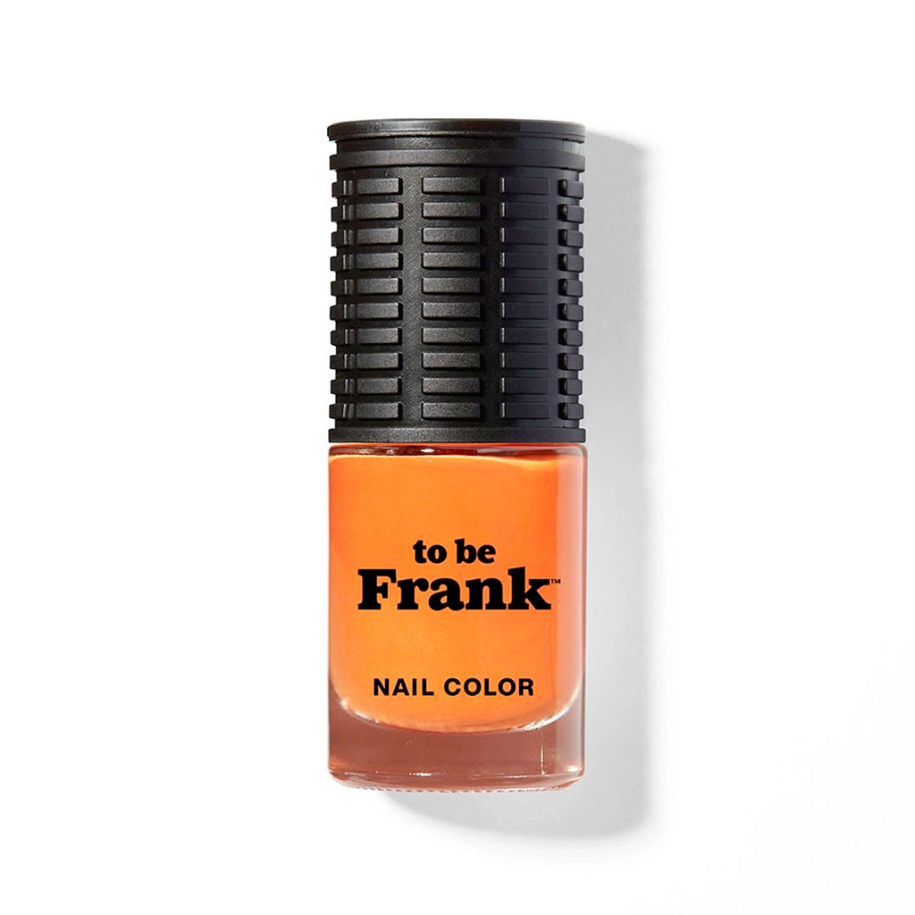 To Be Frank bright orange nail polish named Oh, Jay. Long lasting with built-in shine.