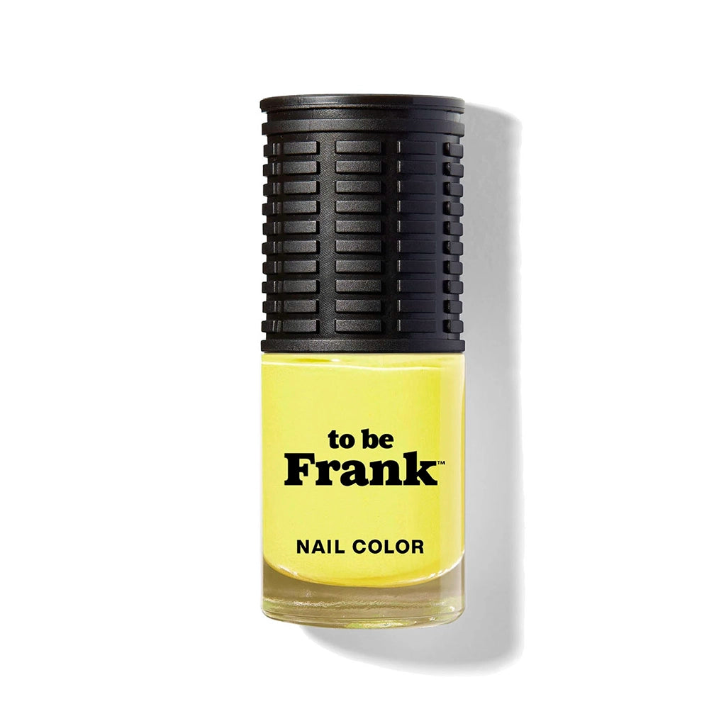 To Be Frank bright yellow nail polish named Sunny AF